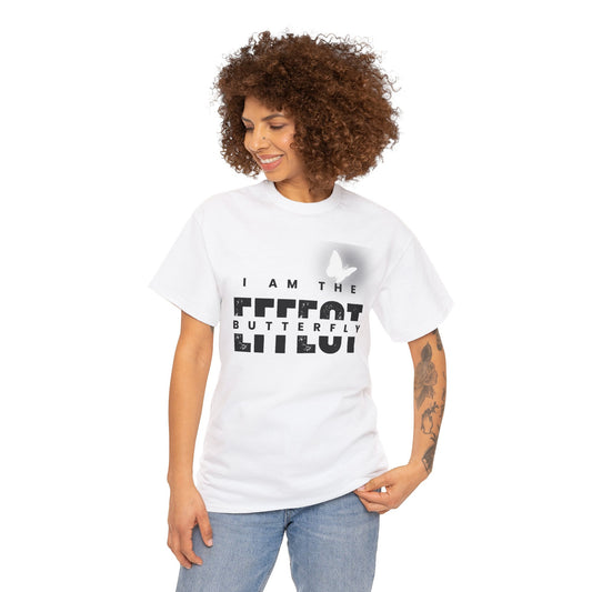 I AM THE BUTTERFLY EFFECT TEE -BW